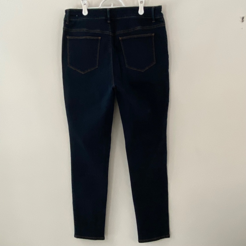 Chico’s the Platinum Blue Jegging Skinny Stretch Jeans Size 1 / US Size 8 R NWOT - Picture 2 of 10